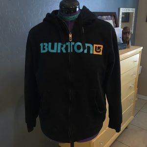 Burton black outdoor ski/snowboard zip up jacket.